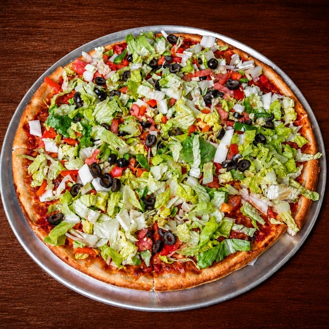 Salad Pizza.