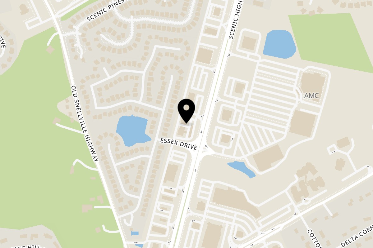 Map showing the location of Connecticut Pizza and Pasta on 1215 Scenic Hwy S in Lawrenceville